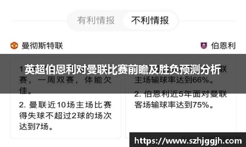 英超伯恩利对曼联比赛前瞻及胜负预测分析